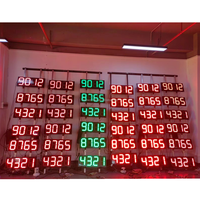 Señal de precio LED para gasolinera, control remoto inalámbrico para exteriores, señal de precio de gas LED
