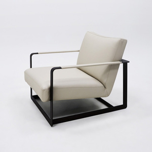 เก้าอี้พักผ่อนทรงสี่เหลี่ยมทันสมัยหรูหรา ทนทาน เก้าอี้โซฟาพนักพิงสูง เฟอร์นิเจอร์พักผ่อนสำหรับโรงแรม ระเบียง ห้องนั่งเล่น - Product Image 1