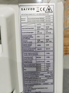 Aires Acondicionados Split de Pared con Inversor de Ahorro de Energía, Frío y Calor, 220v 50hz R32 12000BTU, Unidad de Aire Acondicionado con Freón Ecológico - Product Image 3
