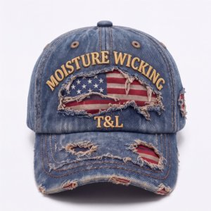 Gorras de Béisbol de Mezclilla Lavada con Bordado 3D y Logotipo Personalizado al por Mayor, Fabricante de Gorras de 6 Paneles - Product Image 2