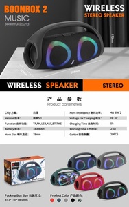 Haut-parleur sans fil Boomsbox2 LED RGB à succès, Bluetooth 5.0, Subwoofer extérieur puissant, Enceinte portable <span class=keywords><strong>Boomsbox</strong></span> <span class=keywords><strong>2</strong></span> pour l'extérieur - Product Image 2