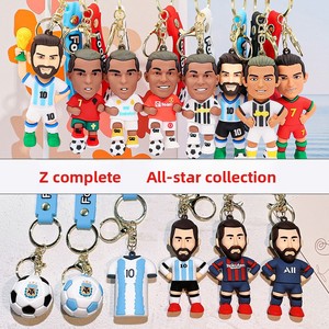 Porte-clés 3D en silicone gel, figurine <span class=keywords><strong>de</strong></span> footballeur <span class=keywords><strong>Ronaldo</strong></span>, style maillot <span class=keywords><strong>de</strong></span> star, petit cadeau pour les fans, pendentif porte-clés, style <span class=keywords><strong>coupe</strong></span> américaine - Product Image 1