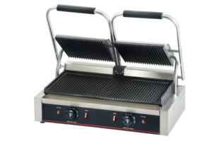 Grille de presse à <span class=keywords><strong>Panini</strong></span> de Contact de machine à Sandwich électrique à <span class=keywords><strong>gaz</strong></span> de fonte professionnelle - Product Image 2
