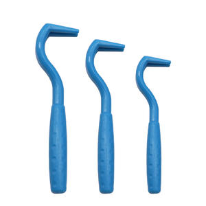 Grosir 3 buah dapat digunakan kembali plastik hewan peliharaan kutu penghilang ekstraktor pinset dokter hewan kait alat penggaruk untuk anjing penghilang kutu - Product Image 6
