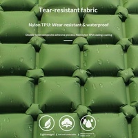 Coussin gonflable de camping extérieur épaissi avec pompe de gonflage intégrée, imperméable, épissable, en nylon TPU 40D