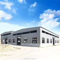 Edificio de taller con estructura de acero prefabricada, marco metálico industrial para almacenamiento en fábrica y almacén de producción