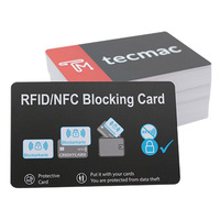 Tarjeta de identificación de plástico sin contacto Tarjeta de bloqueo RFID, billetera de seguridad Tarjeta de crédito bancaria antirrobo