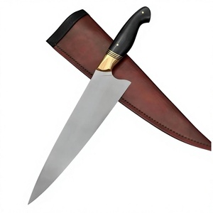 Chef <b>Knife</b> Stainless Steel Blade Resin Handle Leather Sheath Traditional Style 10-11.9 In Right Hand Satin Finish Chef <b>knives</b> - Product Image 1