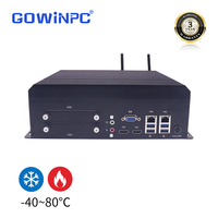 PC de Control de Automatización Industrial Intel i3-7100U i5-8400 i5-9500 i7-9700 6COM, Computadora de Control de Máquinas, 4K HDMI, 2 LAN, Windows 10