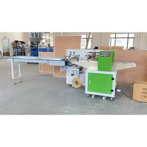 Machine d'emballage automatique à flux horizontal d'oreillers pour fruits et légumes Trancheuse à pain et choucroute pour viande