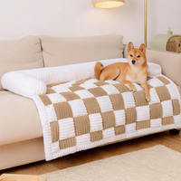 Coussin de canapé pour chiens et chats, lavable, chaud pour l'hiver, couverture pour chien, tapis de lit pour chien, protection de canapé