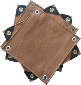 <span class=keywords><strong>Lona</strong></span> de PVC resistente a prueba de viento resistente al agua, 500GSM, 610GSM, Naranja, Negro, caqui, a prueba de viento, lonas de vinilo para cubrir tiendas de camiones - Product Image 4