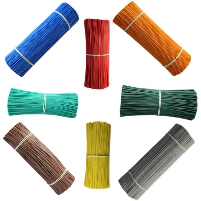Renkli plastik ekmek torbası büküm kravat/dekoratif büküm paketleme bağ teli kesme makinesi
