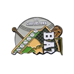 Personalizado Cool Creative 2 en 1 Pin de metal Insignia Béisbol Esmalte suave Alfileres de recuerdo personalizados - Product Image 3