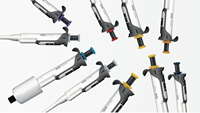 Nouvelle conception de pipette de laboratoire portable légère certifiée CE entièrement autoclavable micro pipette à volume réglable monocanal OEM
