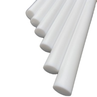 Barre ronde en PTFE (polytétrafluoroéthylène) F-4, plastique d'ingénierie, couleur blanche
