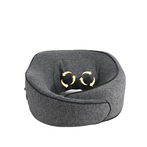 Masajeador de Cuello en Forma de Disco Volador, Color Gris Oscuro, Recargable por USB, con Calefacción, Portátil para Uso en el Automóvil y en el Hogar - Product Image 2