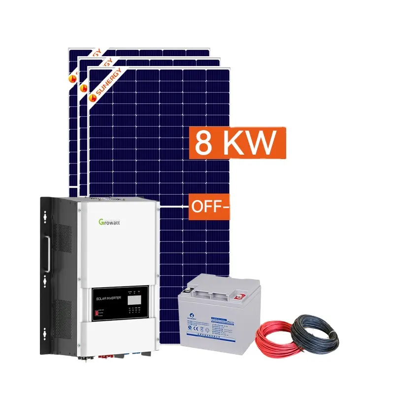 3KW 5KW 6KW 8KW 10KW Solar Productos relacionados Batería Panel fotovoltaico Sistema de energía solar fuera de la red para el hogar