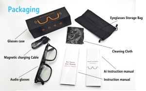 Gafas Inteligentes Multifuncionales con Traducción en Tiempo Real, Llamadas HD y Reproducción de Música, Carga Magnética, Control Táctil y por Aplicación - Product Image 6