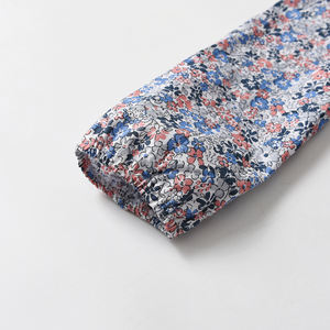 Vestido de Niña con Botones y Estampado Floral Bordado a Mano para Otoño, Manga Larga, Cuello Camisero, Encaje, Color Personalizado ODM - Product Image 4