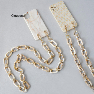 Nouvelle conception d'accessoire unisexe, coloré, blanc, beige, or, sangle de sac, étui de <span class=keywords><strong>téléphone</strong></span>, <span class=keywords><strong>chaîne</strong></span> suspendue, sangle mignonne en acrylique vert, <span class=keywords><strong>chaîne</strong></span> de <span class=keywords><strong>téléphone</strong></span> - Product Image 2