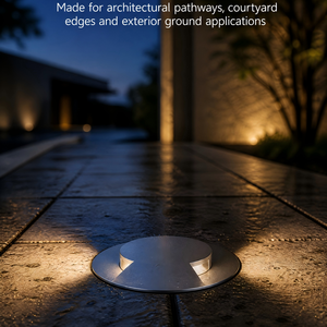 Lumière LED anti-éblouissement encastrée pour <span class=keywords><strong>extérieur</strong></span>, éclairage paysager, étanche IP67, lampe de puits en métal brossé pour allée, jardin, cour - Product Image 4
