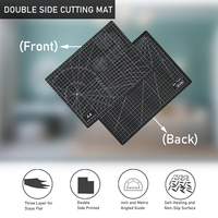 Tapis de découpe en PVC auto-cicatrisant A4 de bonne qualité, 3 couches, durable, antidérapant, protection de bureau pour la découpe de papier, de carton et de photos