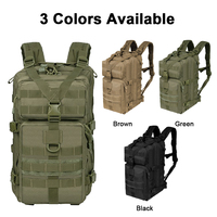 Sac à dos tactique unisexe avec panneau dorsal souple, coussin d'air, ceinture de taille, plusieurs compartiments pour le camping en plein air, la randonnée, les voyages