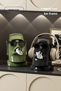 Porte-mouchoirs en papier en gros, Île de Pâques, boîte à mouchoirs amusante, décoration de la maison - Product Image 2