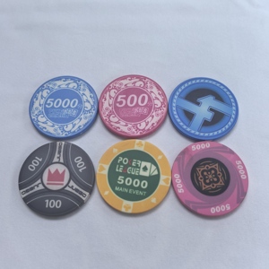 Fichas de Póker de Cerámica de Lujo QINLONG de 10g con Diseño Personalizado de 39*3.3mm para Casino - Product Image 2