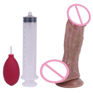 Factory Strong Suction Lifelike Soft Anal <b>Dildo</b> Realistic Squirting <b>Dildo</b> for Women Couple Beginners - Product Image 2