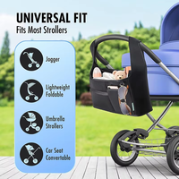 Sac organisateur de poussette bébé en néoprène Durable de grande capacité pour activité de plein air sac à couches de voyage multifonction personnalisé