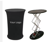 Comptoir de stand pliable portable en gros pour salons professionnels, tables promotionnelles pour la publicité et les événements