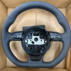 Volante de Cuero Personalizado para <span class=keywords><strong>Audi</strong></span> S1 S3 S4 S5 S6 S7 S8 A1 A3 A4 A5 <span class=keywords><strong>A6</strong></span> A7 B9 B8.5 B8 R8 TT TTRS TTS Q3 Q5 - Product Image 1