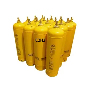 40L Cylinder QF-15B1 Valve 13.6kg DMF 5kg Dissolved C2H2 Acetylene Gas