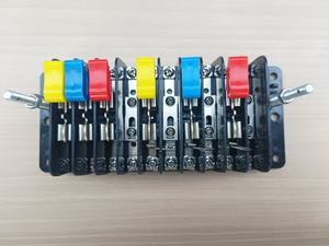 Ip20 मीटर बढ़ते उपकरण परीक्षण स्विच निकल प्लेटेड ब्रेस्टेंसीनेटेड ब्रेस्टअचेत पट्टी वर्तमान टर्मिनल 6 मिमी टर्मिनल ब्लॉक पीसी कवर - Product Image 2