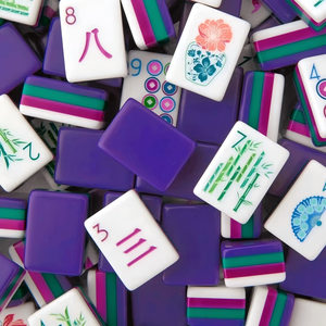 Fichas de Mahjong Acrílicas Púrpuras de Lujo de 4 Capas - Fichas de Mahjong Acrílicas Portátiles de Alta Calidad <span class=keywords><strong>Oh</strong></span> My Mahjong - Product Image 1
