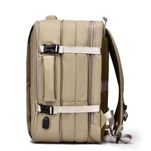 Mochila de negocios para hombre de color camello OEM/ODM, <span class=keywords><strong>bolsa</strong></span> para ordenador portátil de 16,1 pulgadas, <span class=keywords><strong>bolsa</strong></span> de equipaje de viaje de gran capacidad extensible con cremallera para exteriores - Product Image 5