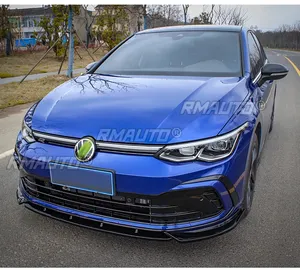 Kit carrosserie pour VW Golf MK8 Pro GTI R-Line 2021-2024, séparateur de pare-chocs avant, aspect fibre de carbone, protection de pare-chocs avant, accessoires de voiture - Product Image 4