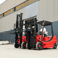 Chariot élévateur électrique pour allées étroites 2 tonnes 3 tonnes 5 tonnes Batterie au lithium Hauteur de levage 5m 6m pour entrepôt à rayonnages hauts