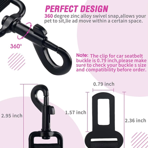 Suministros ajustables para mascotas, atractivo diseño ajustable, correa para perros y gatos, correas de seguridad, cinturón de seguridad para vehículos, coche, juego de correas para perros - Product Image 2