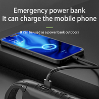 Linterna de Manivela Grande, Recargable Solar, LED, de Emergencia, con Manivela, Carga USB, Banco de Energía, Linterna de Supervivencia