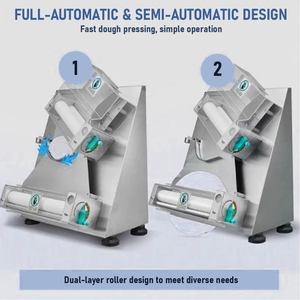 Máquina laminadora de masa de taco mexicano grande de fácil instalación, prensador de tortilleras de acero y fabricante de tortillas - Product Image 5