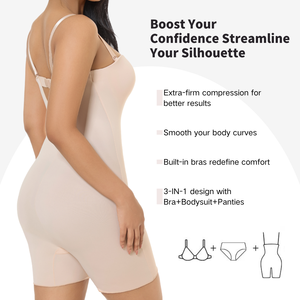 Fajas con alta elasticidad Cintura alta Levantamiento <span class=keywords><strong>de</strong></span> cadera y control rodante Venta caliente Sin mangas Body ShapingWomen's Jumpsuit - Product Image 6