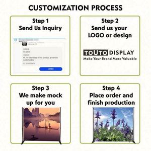 Custom Foldable Modern Retractable Telescopic Washable Advertising Banner Custom Print Portable <b>Stand</b> Display for Indoor/Outdoor - Product Image 3