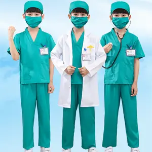 Ready to Ship Child Doctor Costumes Kids Career Day Outfits Doctor and Nurse Cosplay Costume