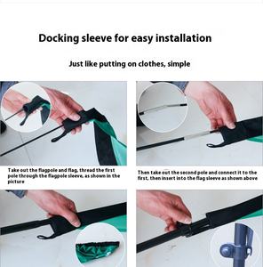 Banderas de Pluma Publicitarias de Metal Personalizadas para Exhibidores, para Agentes Inmobiliarios, Barberías y Negocios - Product Image 5