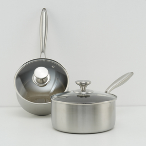 OEM Stainless Steel Non-Stick <strong>Saucepan</strong> 24cm Soup Stock Pots Custom Bottom Pattern &amp; Logo Dishwasher Safe Wholesale - Product Image 5