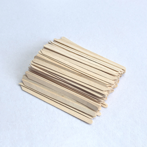 IDEAL Precision Facial Birch Wood Spatula 110*6*1.2mm Round and Angled <strong>Sticks</strong> for <strong>Eyebrow</strong> and Face Wax Applicator - Product Image 3