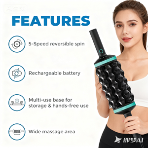 <span class=keywords><strong>Pistolet</strong></span> <span class=keywords><strong>de</strong></span> <span class=keywords><strong>Massage</strong></span> roulant électrique <span class=keywords><strong>de</strong></span> masseur <span class=keywords><strong>de</strong></span> Percussion <span class=keywords><strong>de</strong></span> tissu profond portatif pour le soulagement <span class=keywords><strong>de</strong></span> douleur <span class=keywords><strong>de</strong></span> récupération musculaire - Product Image 3